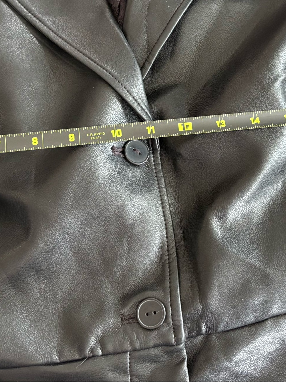 Anthropologie Black Faux Leather Blazer Romper Sleeveless Belt Pockets NWT $178 - Picture 14 of 16